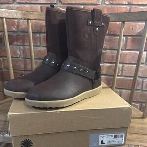 UGG Moto Short Boot Fur Lined Suede Leather Winter Boot